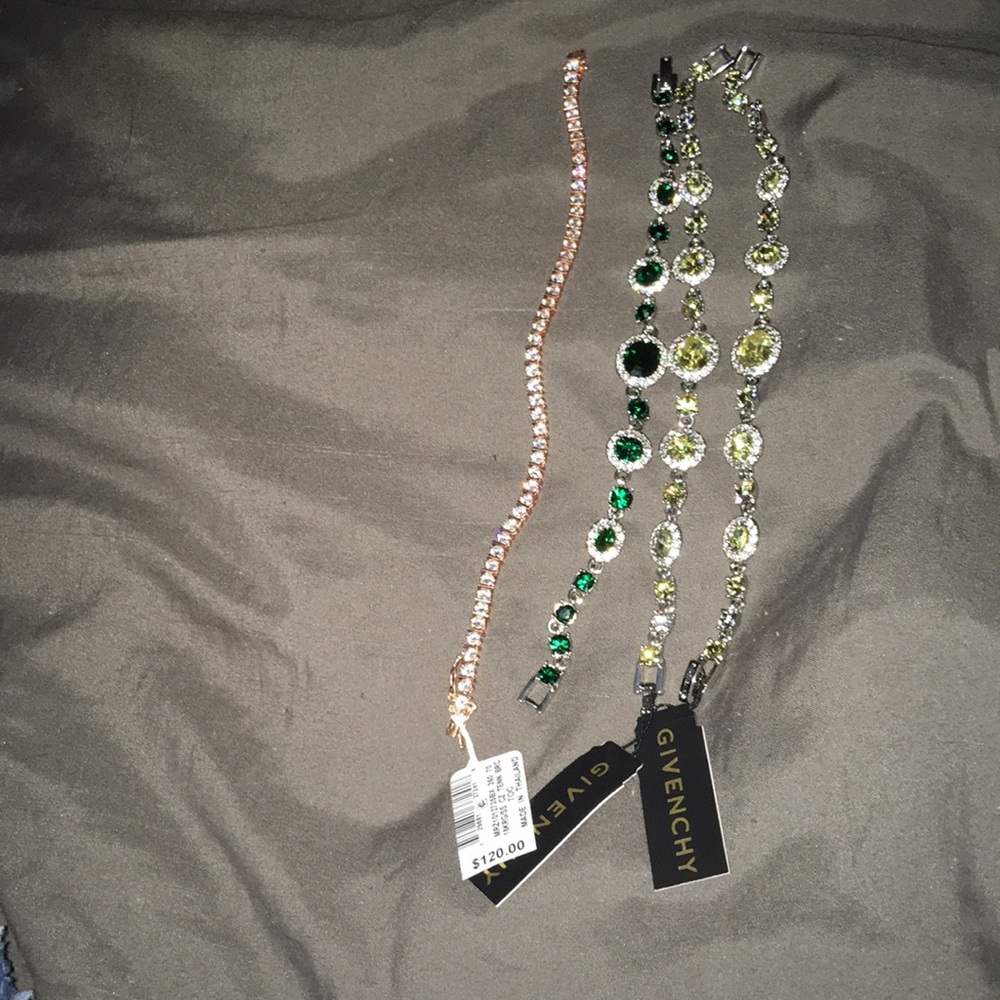 1 tennis bracelet 3 givenchy bracelet